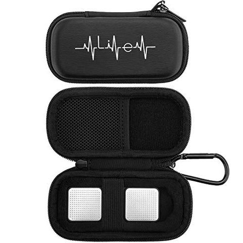 Case for AliveCor kardia Mobile Heart Monitor EKG /Wireless 6-Lead EKG, Travel Case Protective Cover Storage Bag (Black)