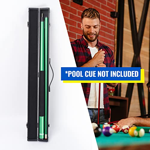 GSE 32" Billiard Pool Cue Stick Hard Box for 2-Piece Pool Cue Stick, Billiard Pool Cue Case Holds 1 Cue Butt and 1 Cue Shaft