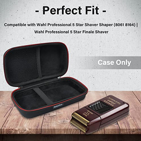 HESPLUS Travel Case for Wahl Professional 8061 5-Star Series 8164 Rechargeable Shaver Shaper