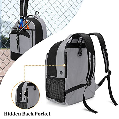 GOBUROS Tennis Backpack for Men/Women, Tennis Bag with Separate