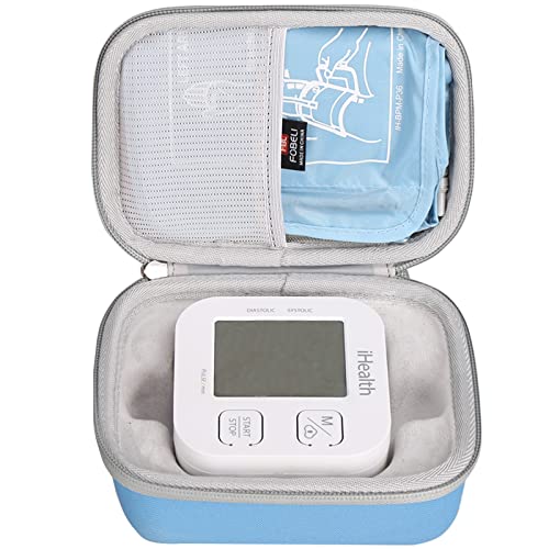 Hard Carrying Case Replacement for iHealth Track Smart Upper Arm Blood Pressure Monitor, Bluetooth Blood Pressure Machine Cases, Protective Travel Storage Bag