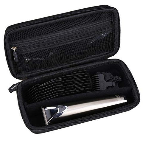 Aproca Hard Travel Storage Case,for Wahl Clipper Stainless Steel Lithium Ion Plus Beard Trimmer Hair Clippers Shavers 9818 / Braun MGK3060 Men's Beard Trimmer (Black)