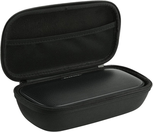 Hard Travel Speaker Carrying Case Compatible with Bose Soundlink Flex Bluetooth Portable Speaker with PU Handle Mesh Pocket EVA Travel Storage Case(Black)