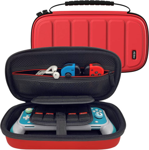 Carrying Case for Nintendo Switch/Oled Model/Switch Lite, Protective Travel Carry Pouch with 20 Game Card Slots & Large Space Pocket