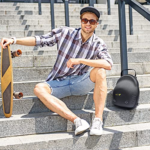 Cap Case for Baseball Caps - Cap Luggage Container - Storage for Baseball Caps Black