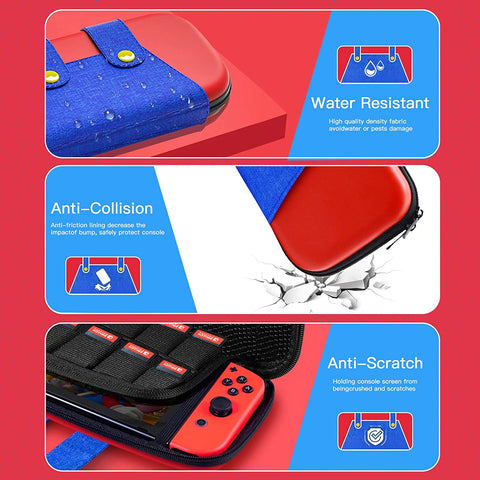 Switch Carrying Case Compatiable for Nintendo Switch Case Portable Travel Carry Case Compatible with Switch Console & Accessories