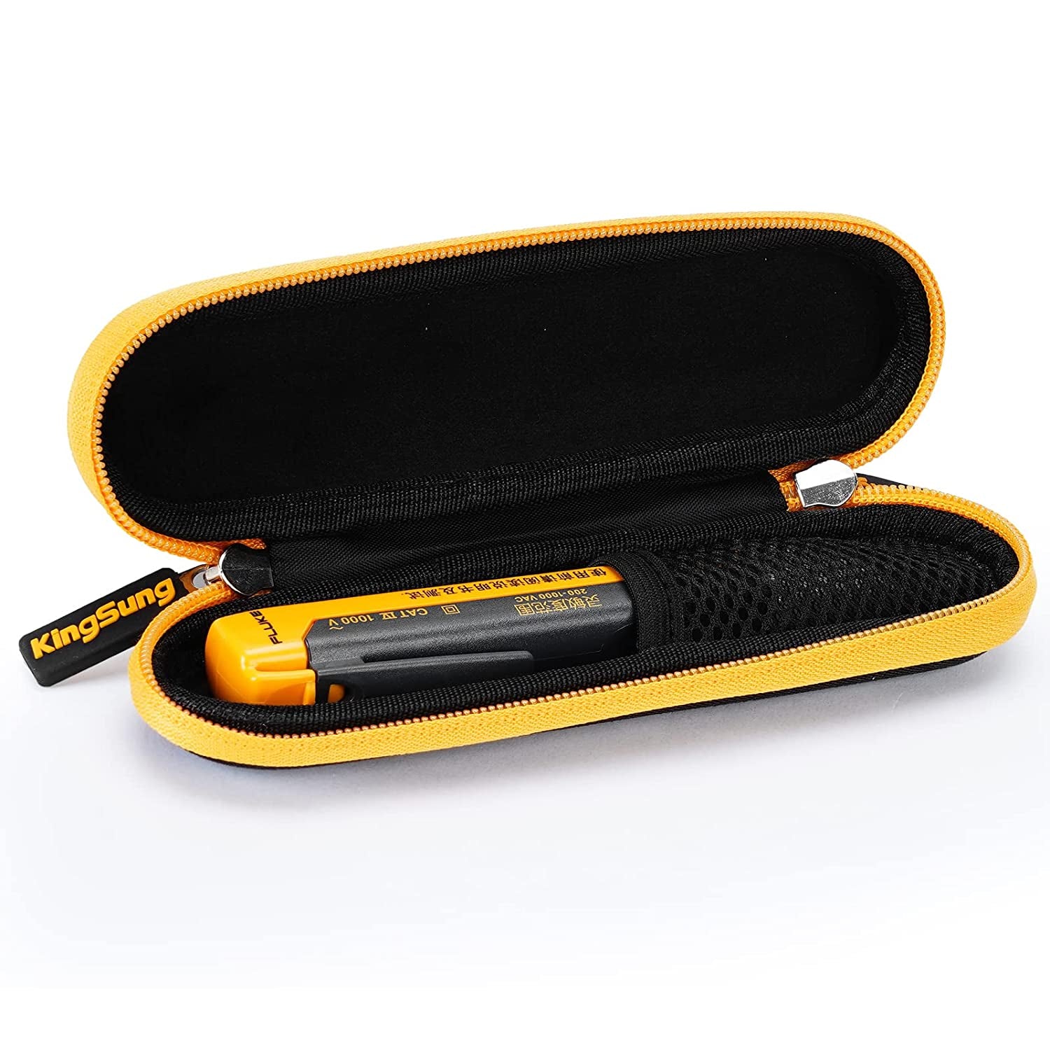 Kingsung Protective Hard Case for Fluke 1AC/1LAC/2AC/LVD2/FLK2AC, KAIWEETS HT-100 and Klein NCVT-2 Voltalert Non-Contact Voltage Tester Pen, with Carrying Handle,Sturdy and Handy Storage Bag,Black
