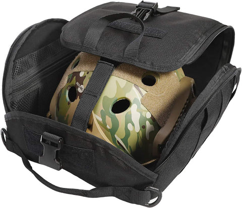 LIVANS Tactical Helmet Bag, Padded Storage Bag for Airsoft Helmet, Motorcycle Helmet, Molle Helmet Bag Pack of Ant-Scratch Desigh with Storage Fleece Lining