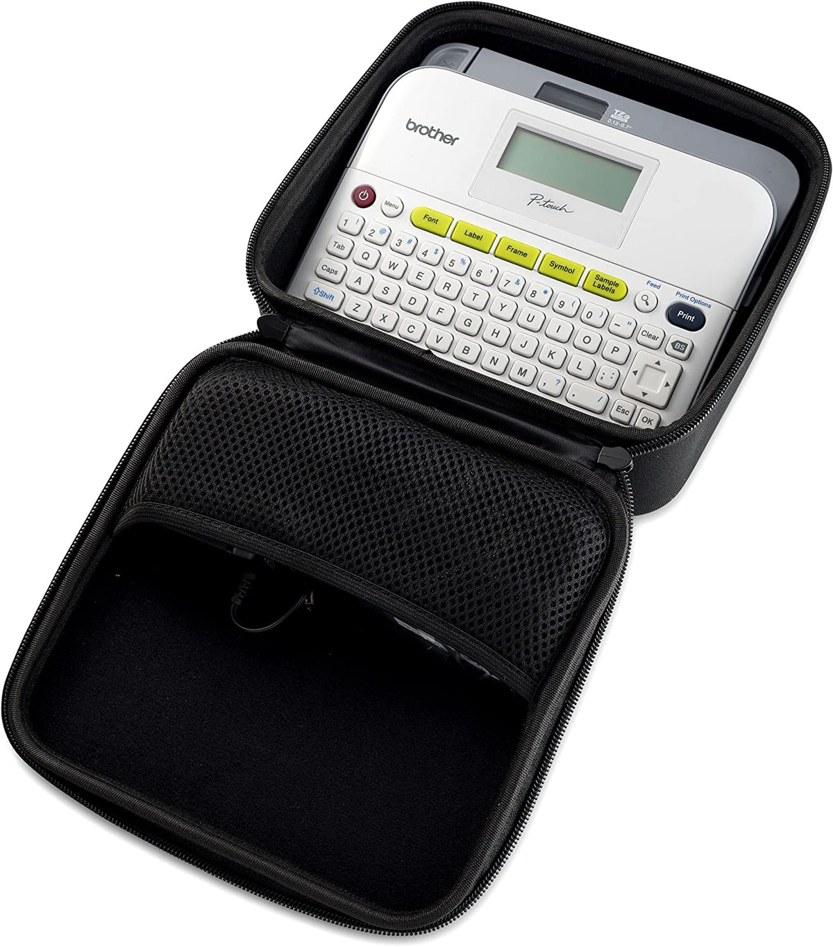 Hard Carry Case Fits Brother P Touch Label Maker PTD400 PTD400AD or PTD450 Carrying Storage Travel Bag Protective Pouch