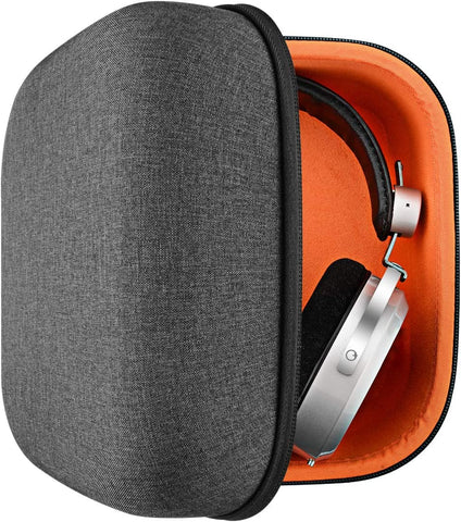 Geekria Shield Case for Large-Sized Over-Ear Headphones, Replacement Protective Hard Shell Travel Carrying Bag with Cable Storage, Compatible with Hifiman HE 400I, Grado Ps1000E (Drak Grey)