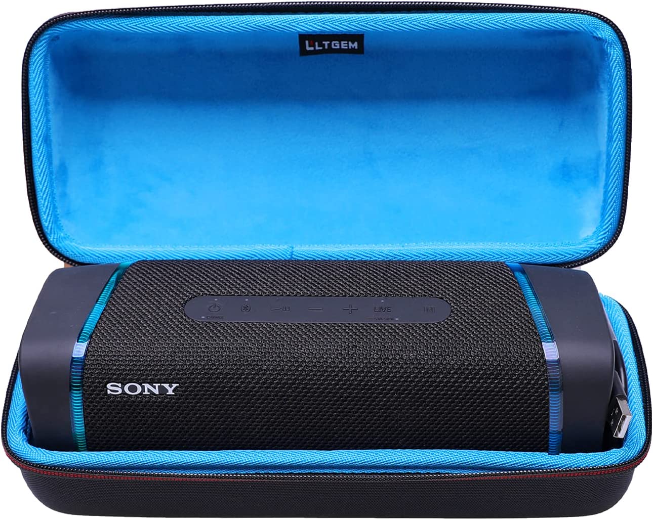 EVA Hard Case for Sony SRS-XB33 Extra BASS Wireless Portable Speaker - Protective Carrying Storage Bag(Grey)