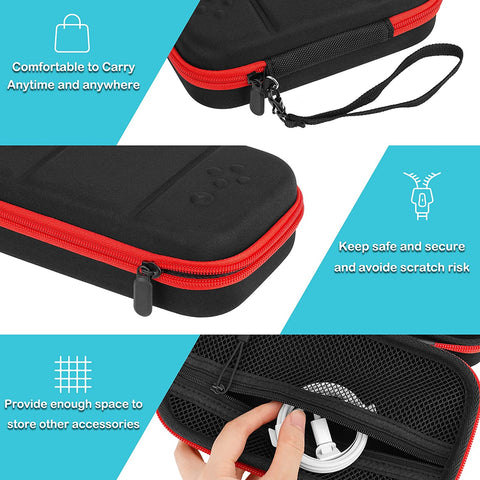 Gamepad Carrying Case Compatible with Backbone One Gaming Controller with Wrist Strap and Mesh Pocket for Accessories.(Case Only)