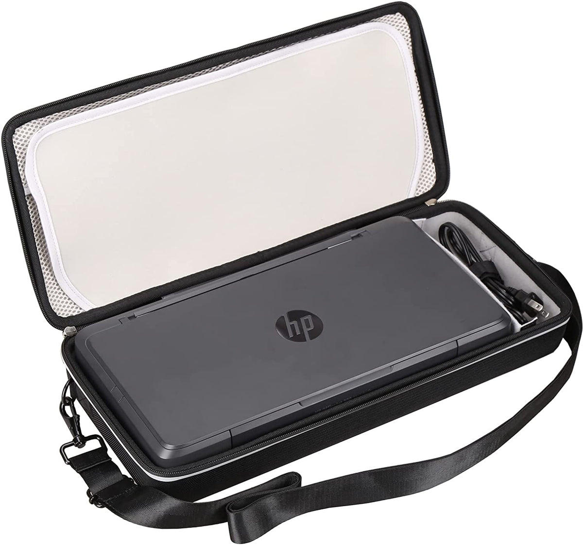 Hard Storage Carry Case for HP Officejet 200 Portable Printer with Wireless & Mobile Printing CZ993A, EVA Protective Travel Bag Shockproof with Removable Shoulder Strap (Case Only)