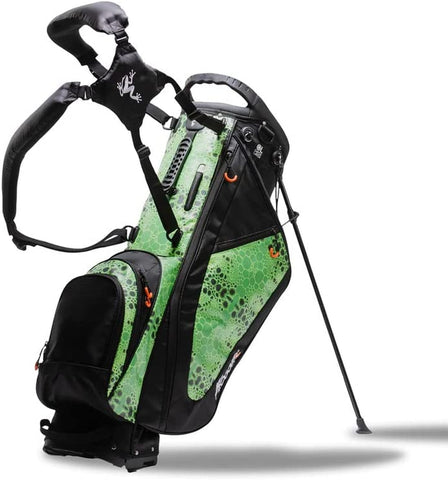 Frogger Function Golf Bag for Men and Women with Stand | Ultra Lightweight Golf Club Bags with 7 Spacious Pockets, 2 Integrated Latch-It Receivers and Ergonomic Dual Shoulder Straps