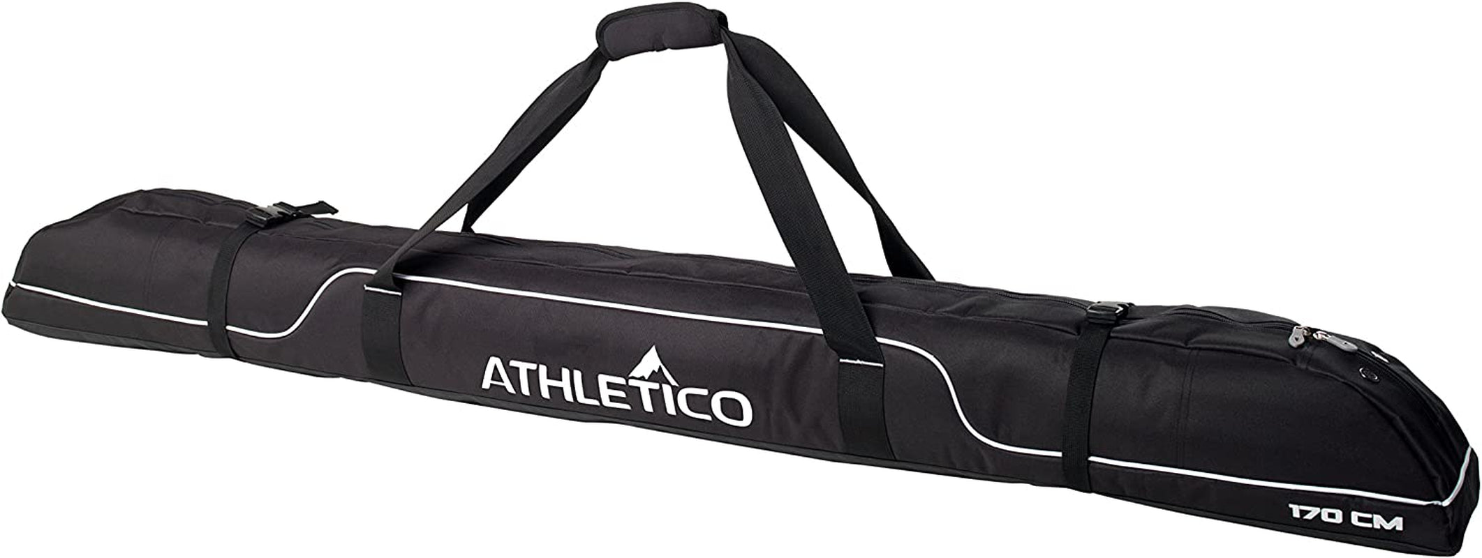 Athletico Diamond Trail Padded Ski Bag - Single Ski Travel Bag to Transport Skis