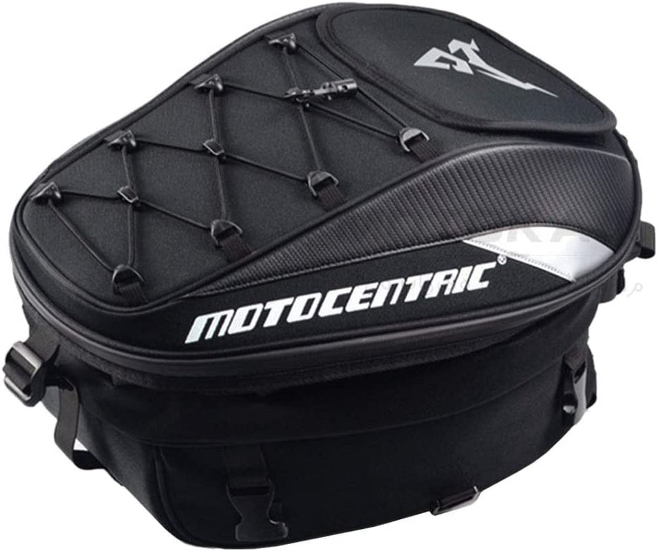Motorcycle Seat Tail Bag Backpack Dual Use Motorbike Rear Seat Bag Motorcycle Waterproof Helmet Bag (Gray)