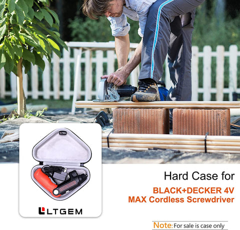 EVA Hard Case for BLACK+DECKER 4V MAX Cordless Screwdriver (BDCSFL20C) - Travel Protective Carrying Storage Bag
