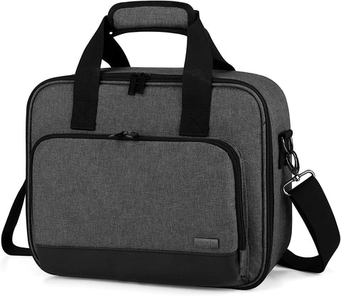 Luxja Projector Case, Projector Bag with Accessories Storage Pockets (Compatible with Most Major Projectors), Medium(13.75 X 10.5 X 4.5 Inches), Black