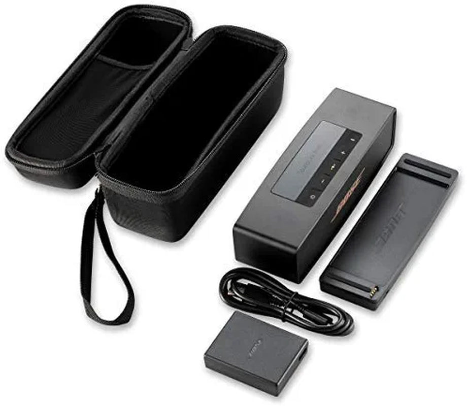 Hard Case Fits Bose Soundlink Mini II (1 and 2 Gen) Portable Wireless Speaker & Charger/Cable Accessories - Fits with the Bose Silicone Soft Cover - Storage Carrying Travel Bag.
