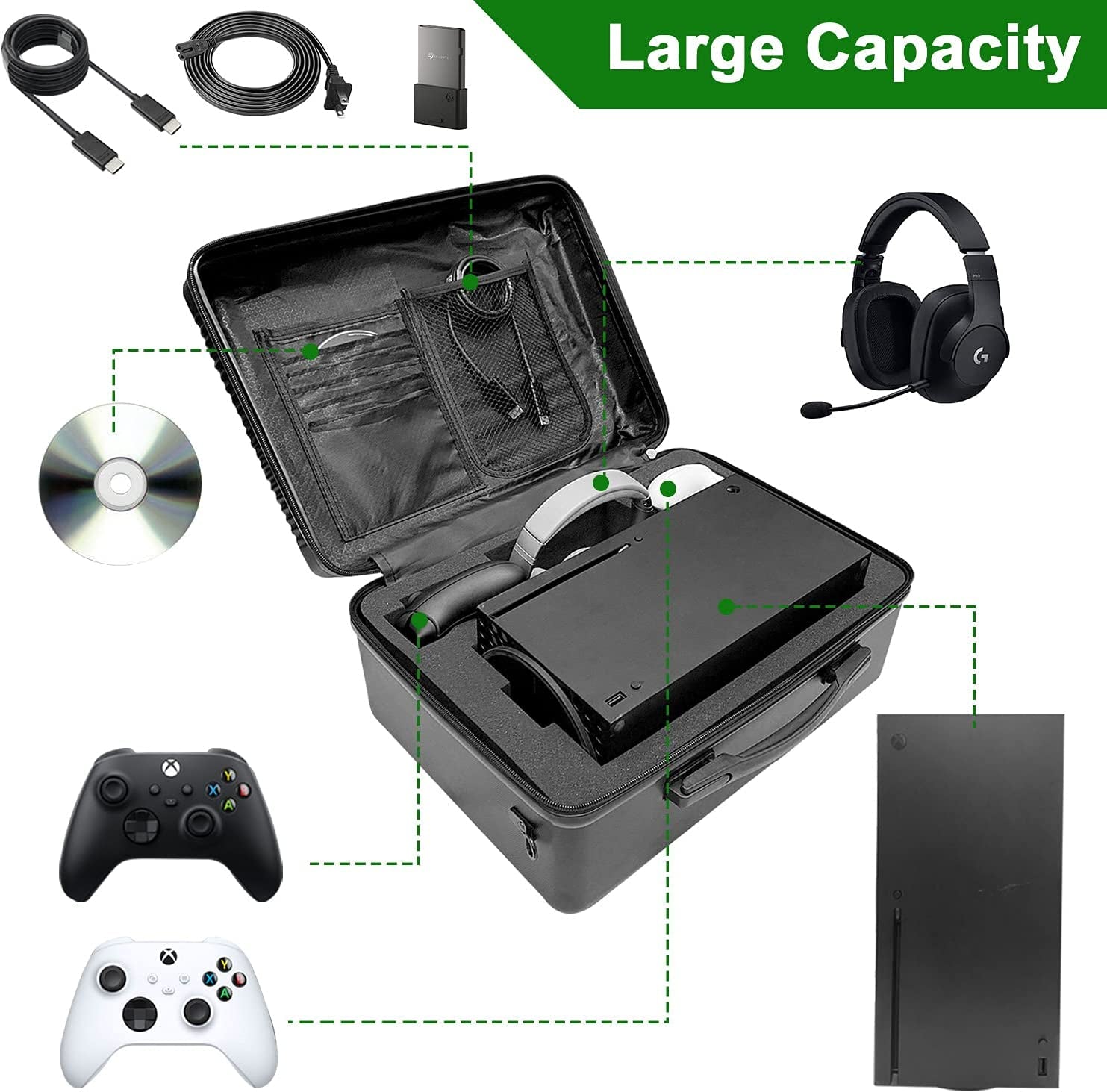Casematix Xbox Series X Travel Carrying Protection Case Box