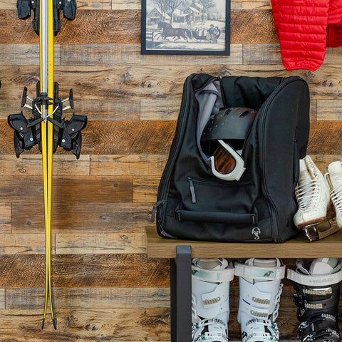 Storeyourboard Mountain Essential Ski Boot and Helmet Bag, Travel Backpack