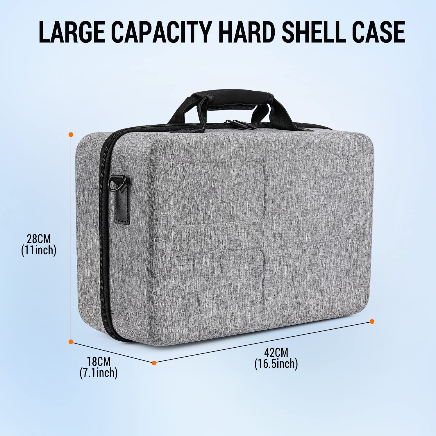 Hard Shell Case for Playstation 5, Controllers, Base and Accessories | Shockproof, Waterproof and Scratchproof