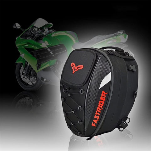 Motorcycle Helmet Bag Seat Bag Tail Bag Waterproof Luggage Bags Motorbike Helmet Bag Storage Bags Gray