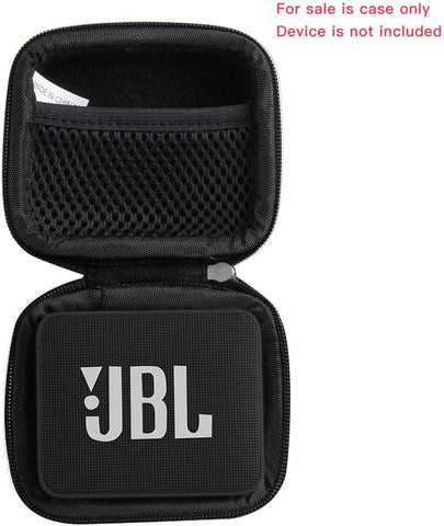Travel Case for JBL GO2 - Waterproof Ultra Portable Bluetooth Speaker (Black)