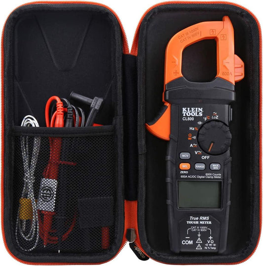 Hard Travel Storage Carrying Case for Klein Tools CL800 Digital Clamp Meter