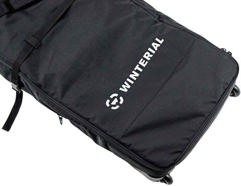 Winterial Rolling Double Ski Bag Travel Bag with 5 Storage Compartments and Reinforced Double Padding Perfect for Road Trips and Air Travel, Fits 2 Sets of Skis
