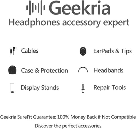 Geekria Shield Headphones Case Compatible with JBL Tune 510BT, Tune 660 BTNC, Tune 560BT, Tune 500BT, Live 460NC, E45BT Case, Replacement Hard Shell Travel Carrying Bag with Cable Storage (Black)