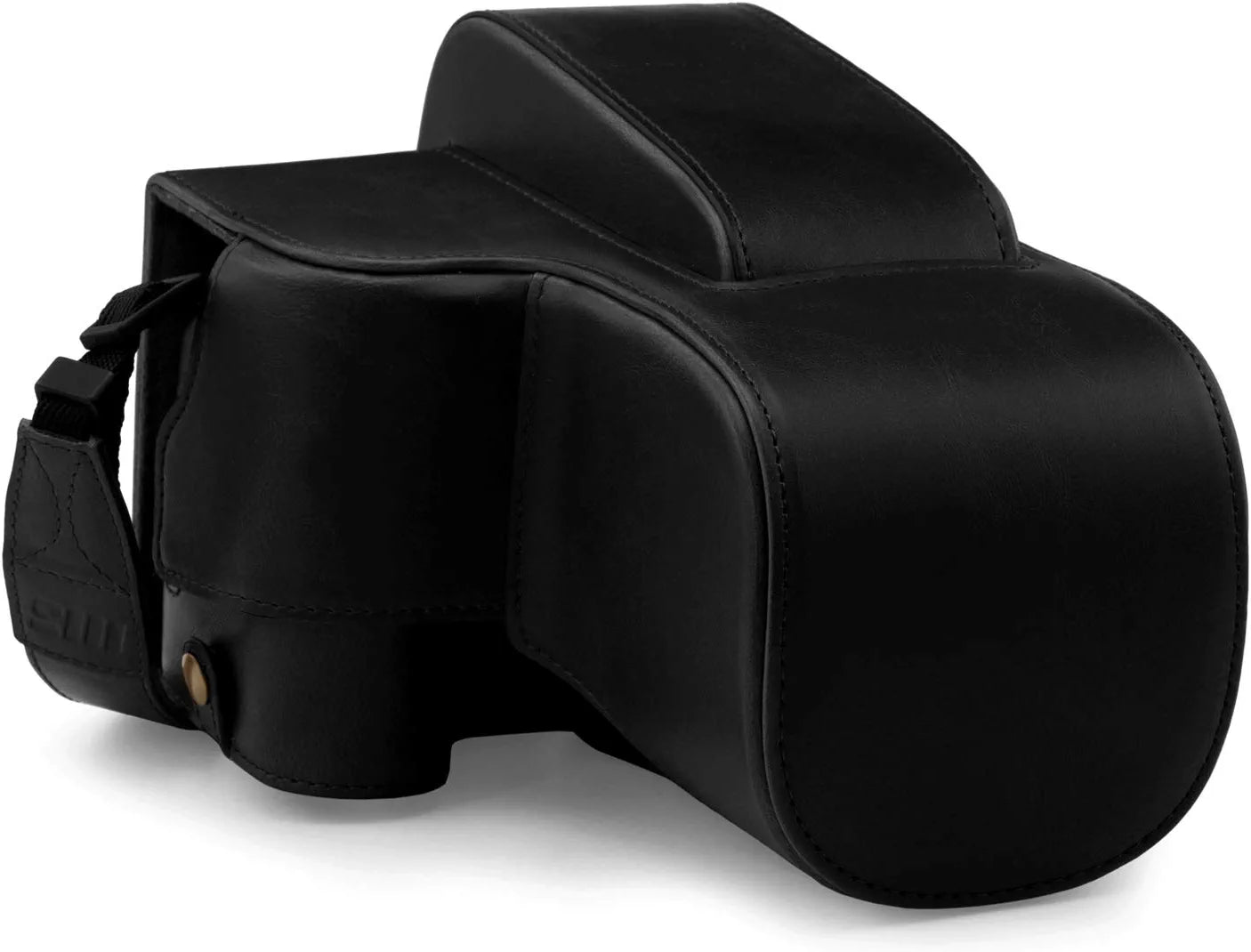 Leather Camera Case Compatible with Nikon Coolpix P950, Black (MG1877)