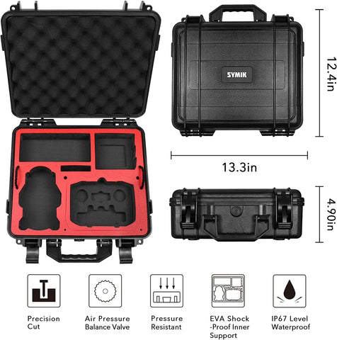  Waterproof Hard Carrying Case for DJI Mini 3 Pro Drone/Fly More Combo with DJI RC or RC-N1 Remote